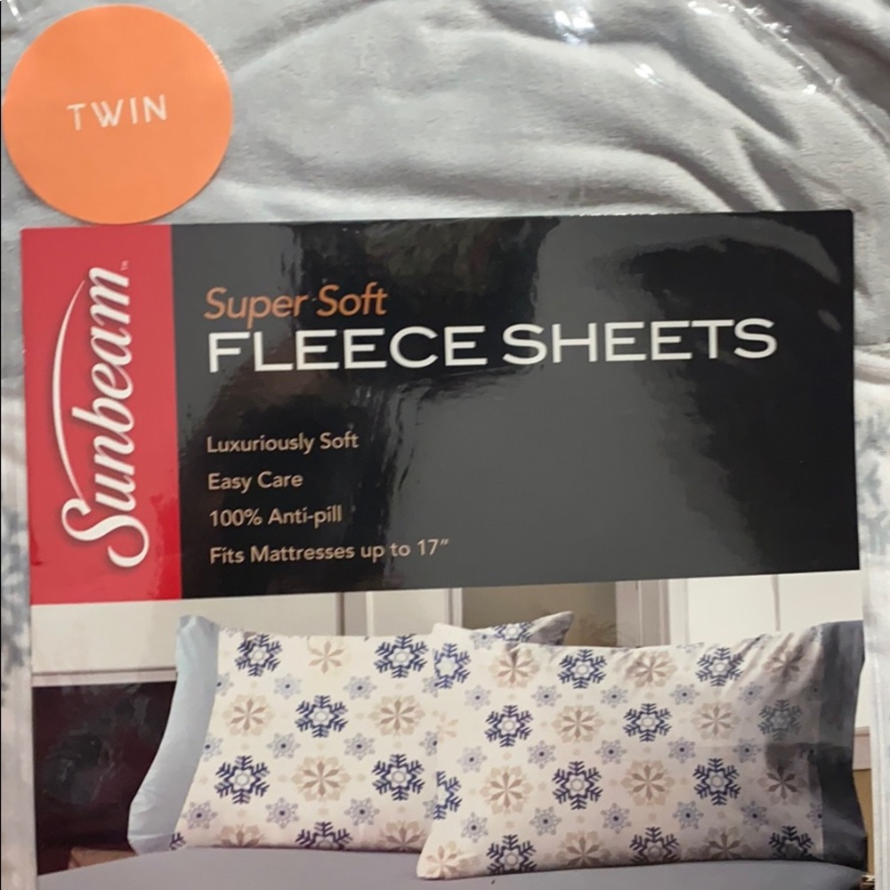 Sunbeam super soft fleece sheets